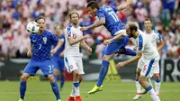 Gol Ivan Perisic membuat Kroasia memimpin 1-0 atas Republik Ceko di pertandingan kedua Grup D Piala Eropa 2016, Jumat (17/6/2016) / Reuters