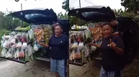 Video Wanita Ini Jual Sayur Keliling Pakai Mobil Mewah di Papua Ini Jadi Sorotan (sumber: TikTok/@fatmar22)