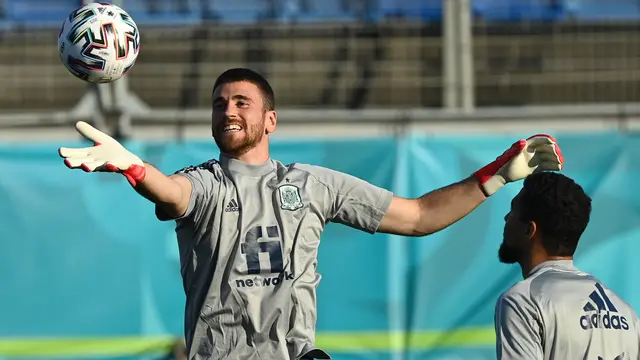 Sesi Latihan Spanyol Jelang vs Swiss
