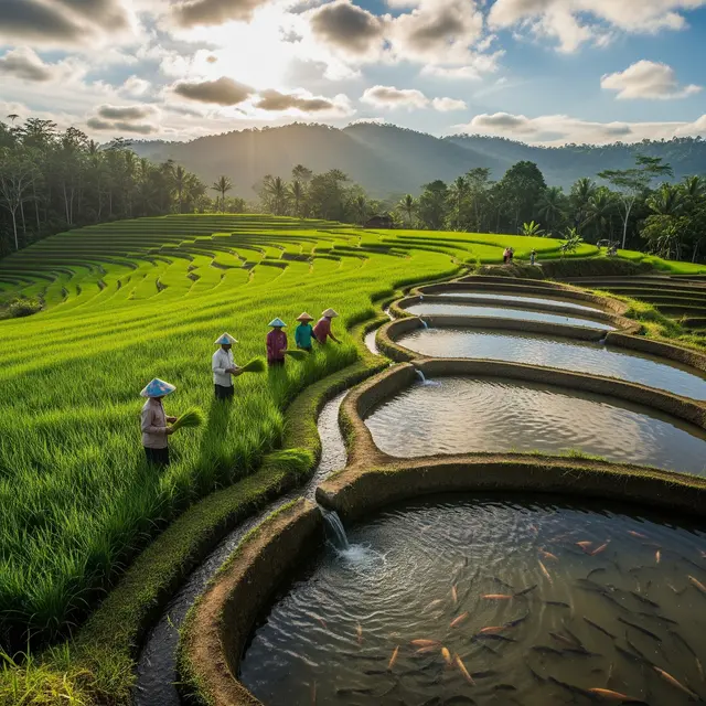 Ide Ternak Ikan dan Sawah dalam Satu Lahan