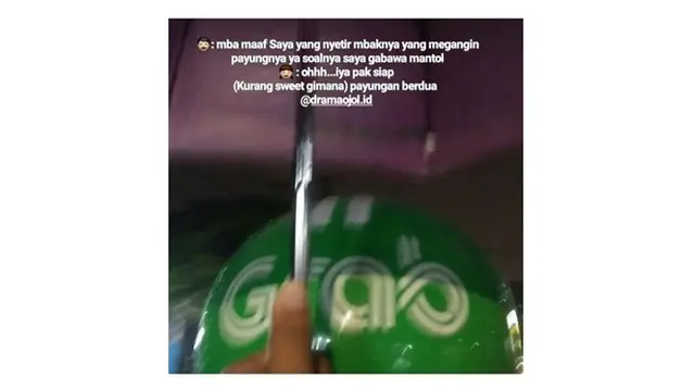 Momen Kocak Saat Driver Ojek Online Kehujanan Ini Bikin Ketawa