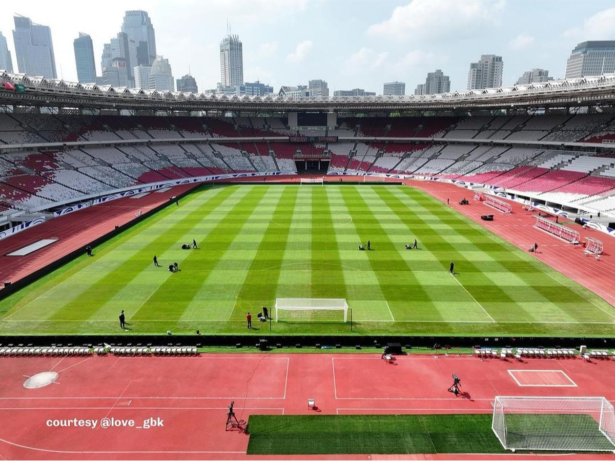Kondisi Terbaru Rumput GBK Jelang Duel Timnas Indonesia vs Timnas Arab Saudi