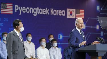 Presiden AS Joe Biden saat berada di Korea Selatan.