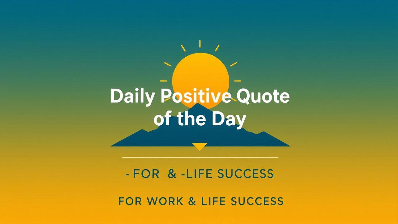 positive quote of the day