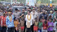 Jokowi berkunjung ke Kabupaten Pegunungan Arfak, Provinsi Papua Barat (Foto: BPMI)