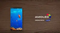 Samsung menghadirkan iklan layar AMOLED terbarunya sembari memperlihatkan sebuah smartphone tanpa bezel, benarkah Galaxy S8? (Sumber: Iklan dari Samsung Display)