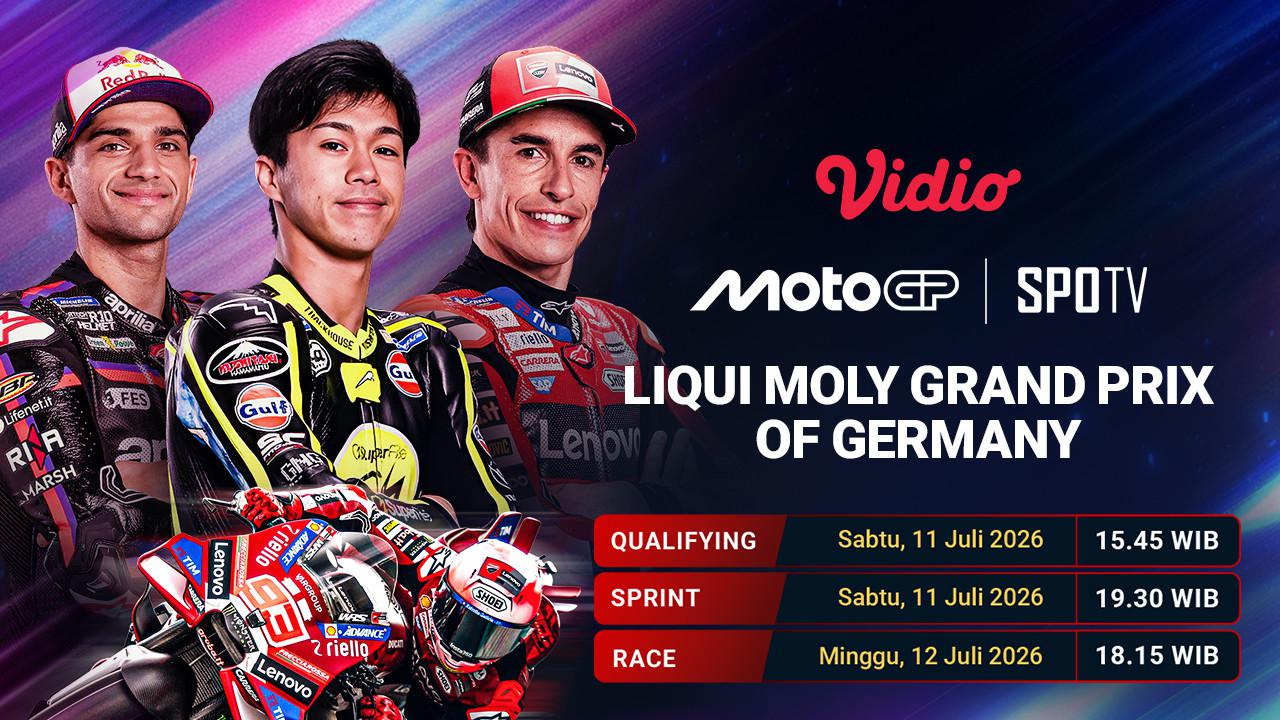 MotoGP Liqui Moly Grand Prix of Germany 2026: Penentu Persaingan Gelar Juara di Vidio