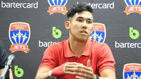 Ryuji Utomo berjanji akan tampil mati-matian demi membantu Persija Jakarta mengalahkan Newcastle Jets di LCA 2019. (dok. Persija Jakarta)