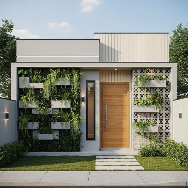 Model Rumah Sederhana Tapi Mewah dengan Taman Depan Kecil