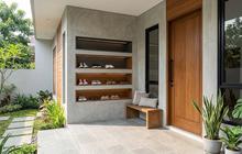 7 Model Dinding Teras dengan Ceruk untuk Menaruh Sepatu dan Sandal, Desain Penyimpanan Estetik