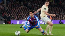 Crystal Palace sebelumnya telah mengantongi modal berharga lewat kemenangan 3-1 pada leg pertama semifinal melawan Shakhtar Donetsk. (AP Photo/Alastair Grant)