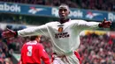 3. Andrew Cole (187 gol) - Cole merupakan pemain hebat yang pernah dimiliki Manchester United dan menyumbangkan lima trofi Liga Inggris untuk The Reds. Selama kariernya di Liga Inggris, Cole mencatatkan 187 gol. (AFP/Owen Humphreys/PA)