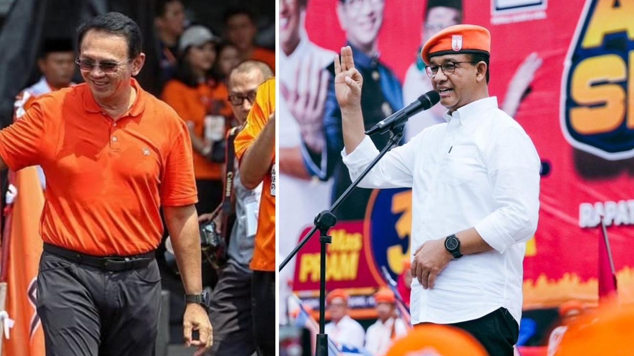 FOTO: Momen Anies dan Ahok Satu Barisan Dukung Pramono-Rano di Pilkada Jakarta