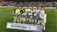 Real Madrid menyamai rekor Barcelona, yakni tidak terkalahkan dalam 39 pertandingan di semua kompetisi. (twitter.com/realmadrid)