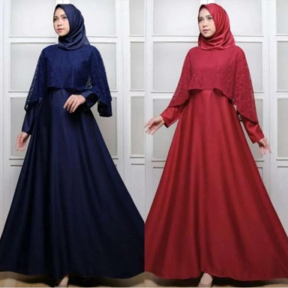 Gamis Cape yang diprediksi bakal populer di Lebaran 2025