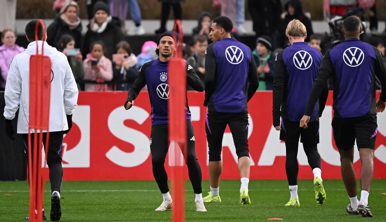 Timnas Jerman akan melakoni matchday 3 UEFA Nations League A 2024/2025 Grup 3 melawan Bosnia-Herzegovina. (Kirill KUDRYAVTSEV/AFP)