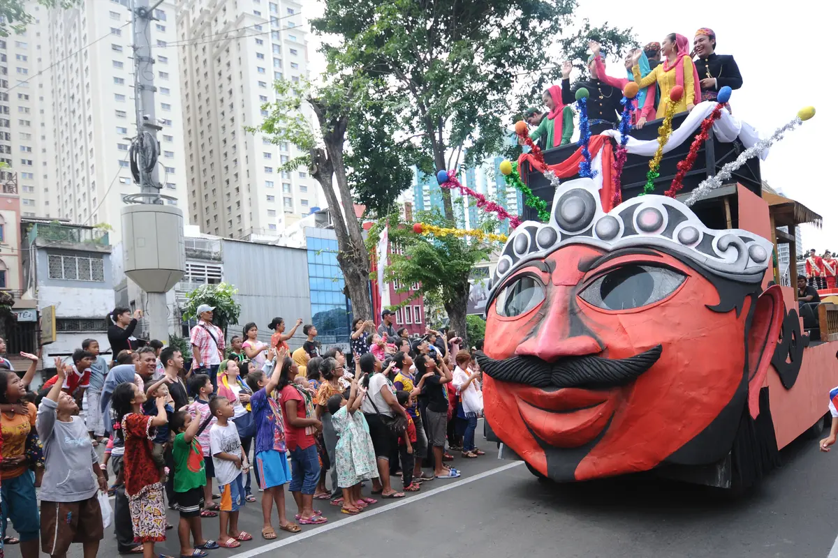 Warna Warni Budaya Indonesia Saat Karnaval Cap Go Meh 2018 di Kawasan Glodok