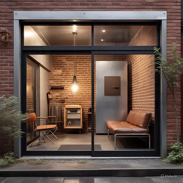 Desain Rumah Minimalis 6x12 Tampak Depan Industrial