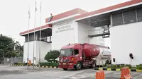 Truk tangki di Fuel Terminal PT Pertamina Patra Niaga Boyolali.(Dok Pertamina)