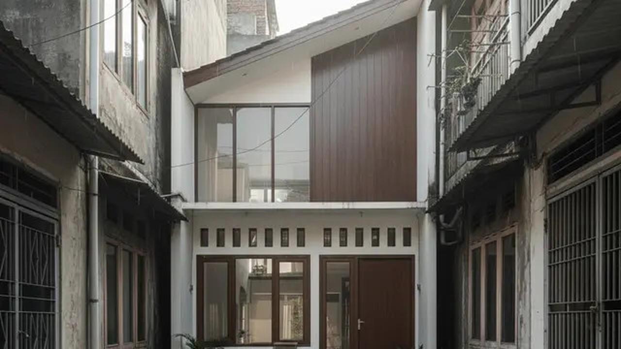 10 Model Rumah 1 Lantai Nyaman di Gang Kecil, Hemat Lahan Tetap Asri