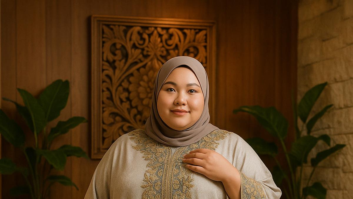 6 Ide Model Kaftan Bordir Mewah untuk Orang Plus Size dan Tidak Terlalu Tinggi, Bikin Makin Pede