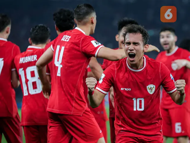 <p>Pemain Timnas Indonesia, Egy Maulana Vikri, melakukan selebrasi setelah mencetak gol ke gawang Vietnam dalam laga Grup F Kualifikasi Piala Dunia 2026 zona Asia di Stadion Utama Gelora Bung Karno (SUGBK) Senayan, Jakarta, Kamis (21/3/2024). (Bola.com/Bagaskara Lazuardi)</p>