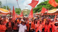 Partai Buruh dalam kampanye akbar terakhir di Taman Kamboja, Banjarmasin (Istimewa)