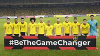 Tim paling fair play. Timnas Malaysia mampu menyabet penghargaan sebagai tim paling fair play pada Piala AFF 2022. Lolos hingga babak semifinal, Tim Harimau Malaya total hanya mengoleksi satu kartu merah dalam 6 laga. Kartu merah didapat atas nama Azam Azmi saat Malaysia kalah 0-3 dari Vietnam pada matchday ke-3 Grup B. (AP Photo/Vincent Thian)