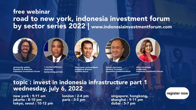 New York Indonesia Investment Forum by Sectors Series 2022 Jadi Peluang Investasi