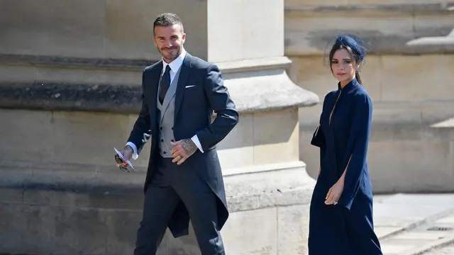 Ganteng dan Cantik, Begini Gaya Beckham dan Victoria ke Royal Wedding
