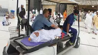 Jemaah haji yang sudah tiba di Makkah mendapat penanganan khusus bila mengalami kondisi darurat medis. (Dok Tim Pertolongan Pertama Pada Jamaah Haji (P3JH) Kementerian Agama)