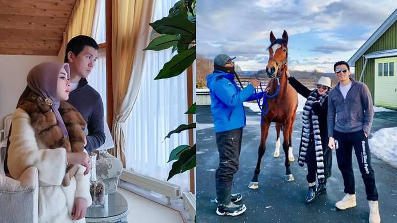 Tampil Glamor, Ini 7 Potret Syahrini dan Reino Barack Liburan di Winter Wonderland