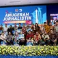 Para pemenang MHT Awards 2024 berfoto bersama setelah acara&nbsp;di Ruang Pola, lantai 2 Gedung Balai Kota, Pemprov DKI Jakarta, Rabu (28/8). (PWI Jaya)