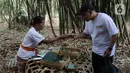 PT Pelabuhan Indonesia (Pelindo) Persero merevitalisasi kawasan hutan bambu Desa Penglipuran sebagai Pasar Pelipur Lara untuk memfasilitasi Usaha Mikro Kecil dan Menengah (UMKM). (Liputan6.com/Helmi Fithriansyah)