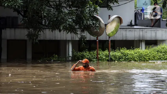 FOTO: Pemandangan Kawasan Kemang yang Terendam Banjir