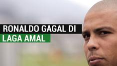 Berita video Ronaldo Luiz Nazario eks striker Real Madrid yang gagal tampil memukau di laga amal melawan AS Roma karena fisik yang kegemukan
