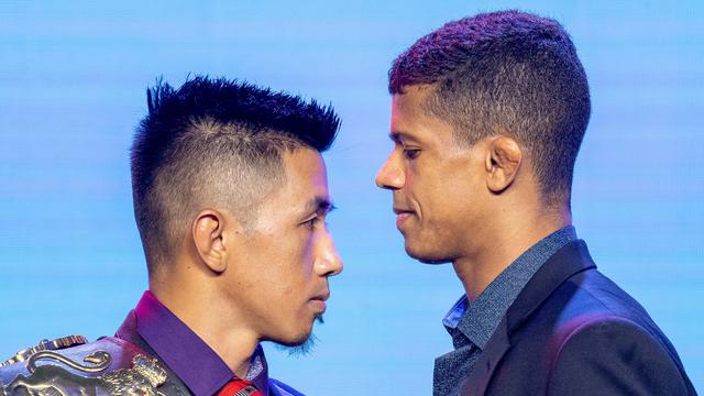 Geje Eustaquio (kiri) dan Adriano  Moraes  akan berduel di ONE: Hero's Ascent di Manila, Jumat (25/1). (ONE Championship).