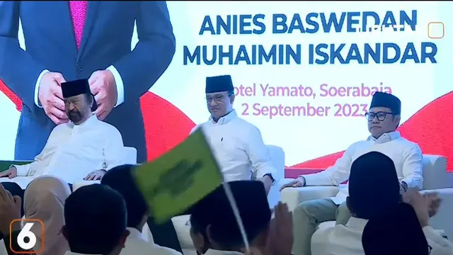Anies Baswedan dan Muhaimin Iskandar mendeklarasikan diri mereka sebagai calon presiden dan wakil presiden di Pemilu 2024 mendatang.