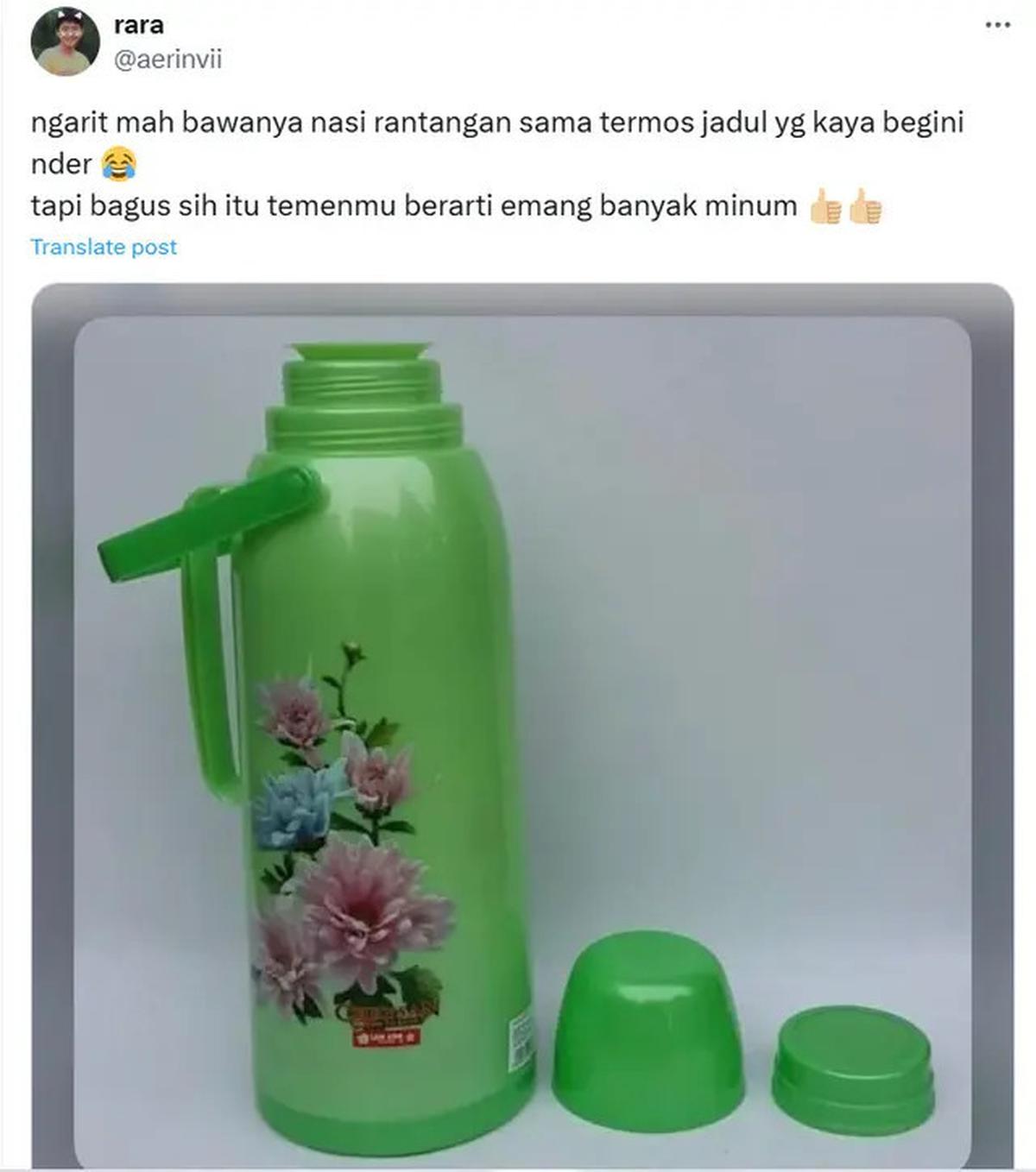 6 Potret Termos Jadul Ini Emak-emak Relate, Netizen Sebut Tumbler Estetik