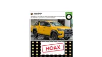 Cek Fakta Amanda Manopo bagikan Toyota Hilux.