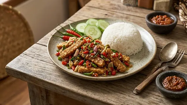 Resep Tempe Chili Padi