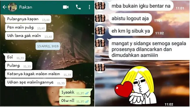 Chat dengan Adik