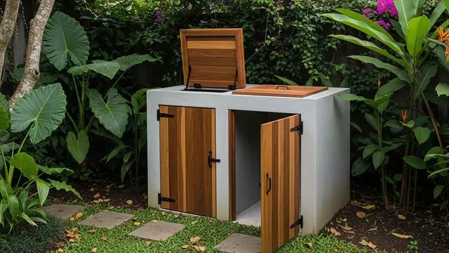 12 Inspirasi Tempat Sampah Outdoor yang Rapi, Wujudkan Lingkungan Asri