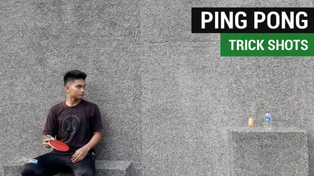 Berita video mengenal Ardiansyah Goli, yang bisa disebut master ping pong trick shots di Indonesia.