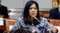 Ketua Komisi I DPR RI Meutya Hafid menggelar konferensi pers mengenai permasalahan Israel di Kompleks Parlemen, Jakarta, Selasa (30/6/2020). Komisi I mengecam rencana penguasaan Israel terhadap wilayah permukiman Yahudi dan Lembah Jordania di Tepi Barat pada 1 Juli 2020. (Liputan6.com/Johan Tallo)