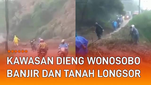 Dilanda hujan deras di bulan Februari ini, kawasan Dieng, Wonosobo-Banjarnegara mengakibatkan banjir dan tanah longsor.