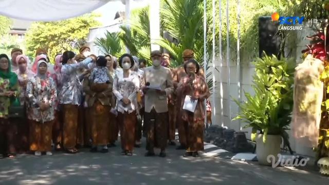 Presiden Joko Widodo buka siraman Kaesang Pangarep dengan prosesi Bleketepe