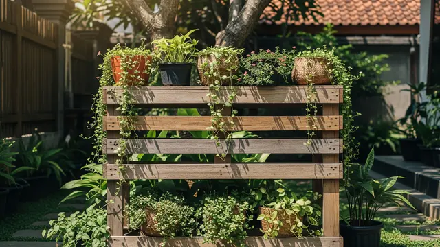 12 Inspirasi Rak Tanam Sederhana dari Kayu Bekas untuk Kebun Rumah yang Estetik
