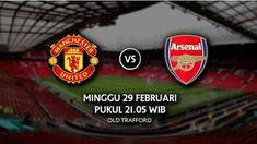 Video data dan fakta tentang pertemuan kedua klub Manchester United melawan Arsenal yang akan bertanding pada Minggu (29/02/2016) di Old Trafford.