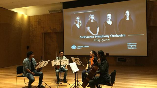 Sejumlah siswa yang mengikuti master class di Kedutaan Besar Australia (Liputan6.com/Teddy Tri Setio Berty)